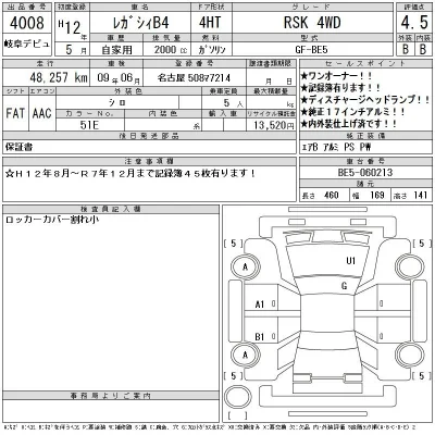 Subaru LEGACY B4