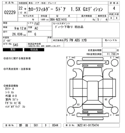 Toyota Corolla Fielder
