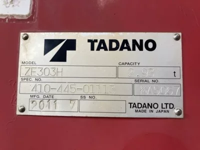 TADANO CRANE