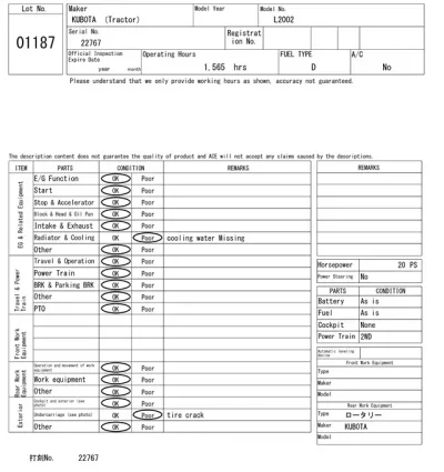 KUBOTA OTHER