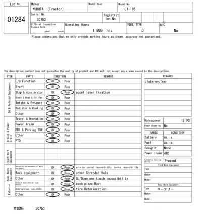 KUBOTA OTHER