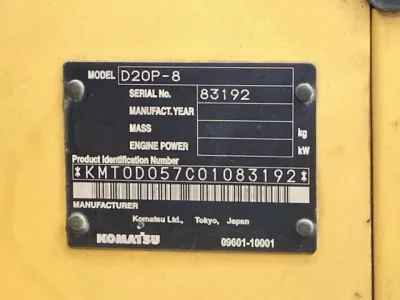 KOMATSU D20P-8