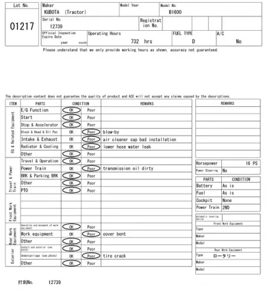 KUBOTA OTHER