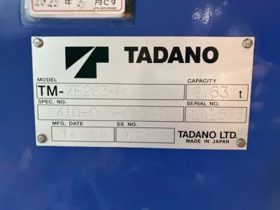 TADANO CRANE